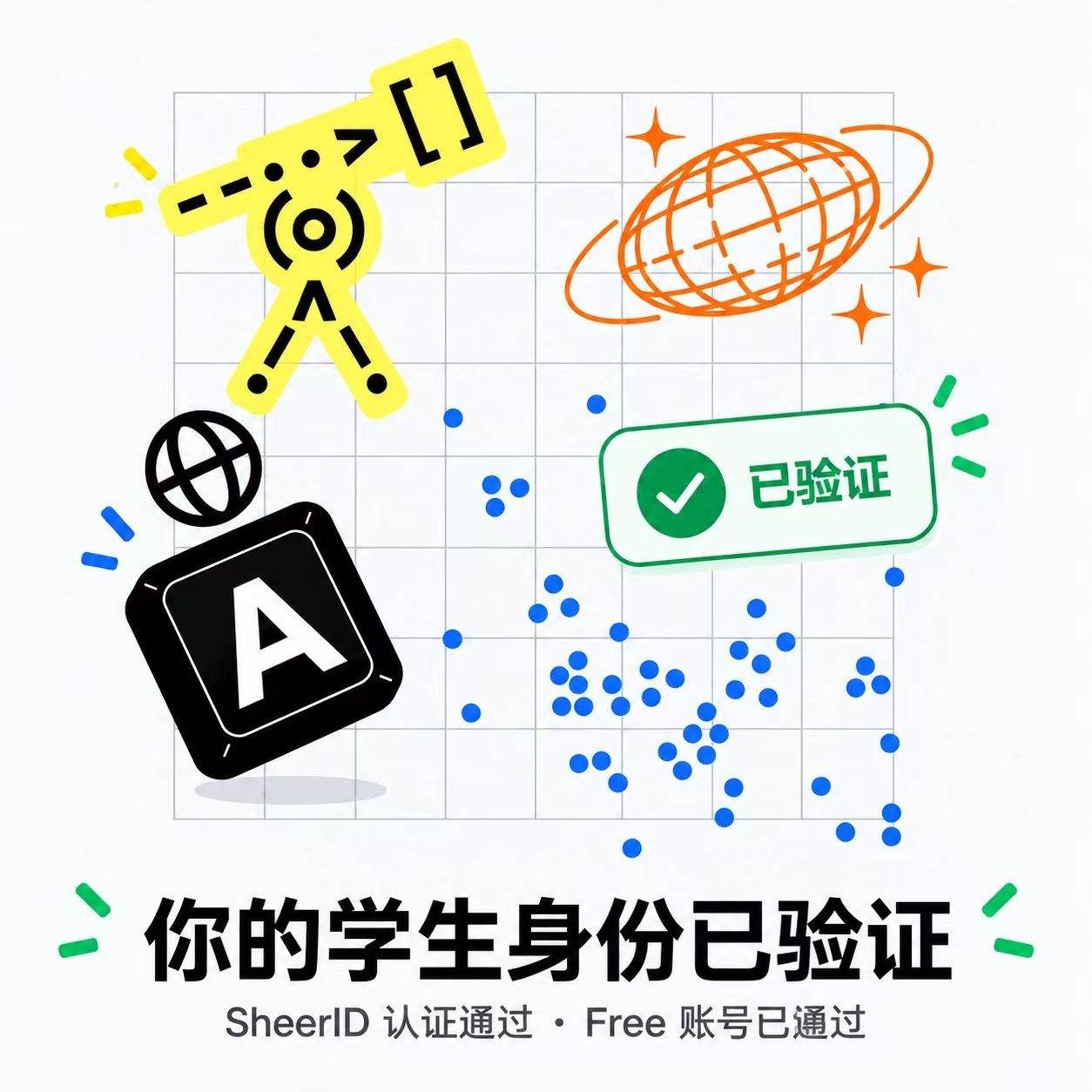 sheerid 认证，100%通过率！不过包退！商品图片