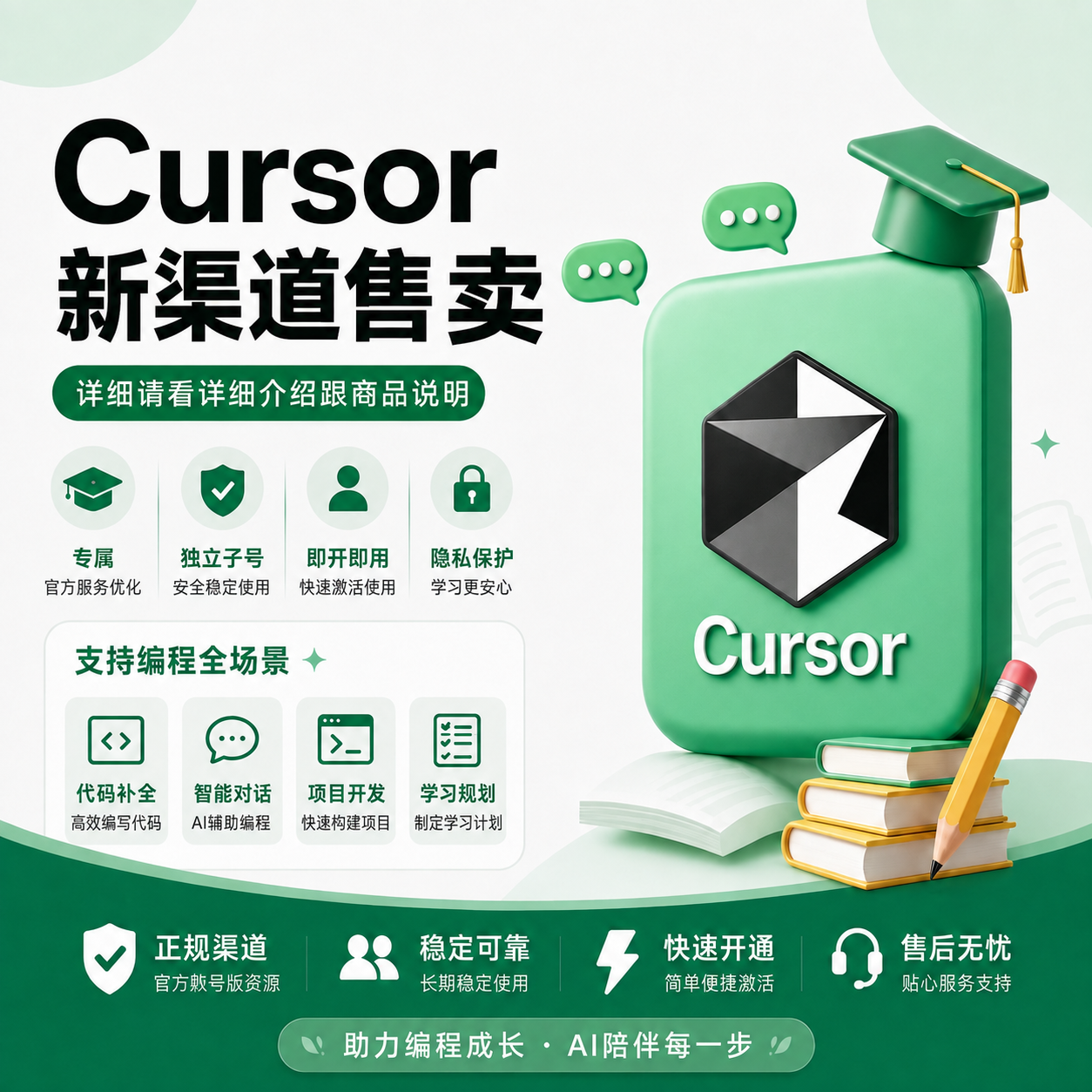 cursor月卡-插件计费 一天200额度商品图片