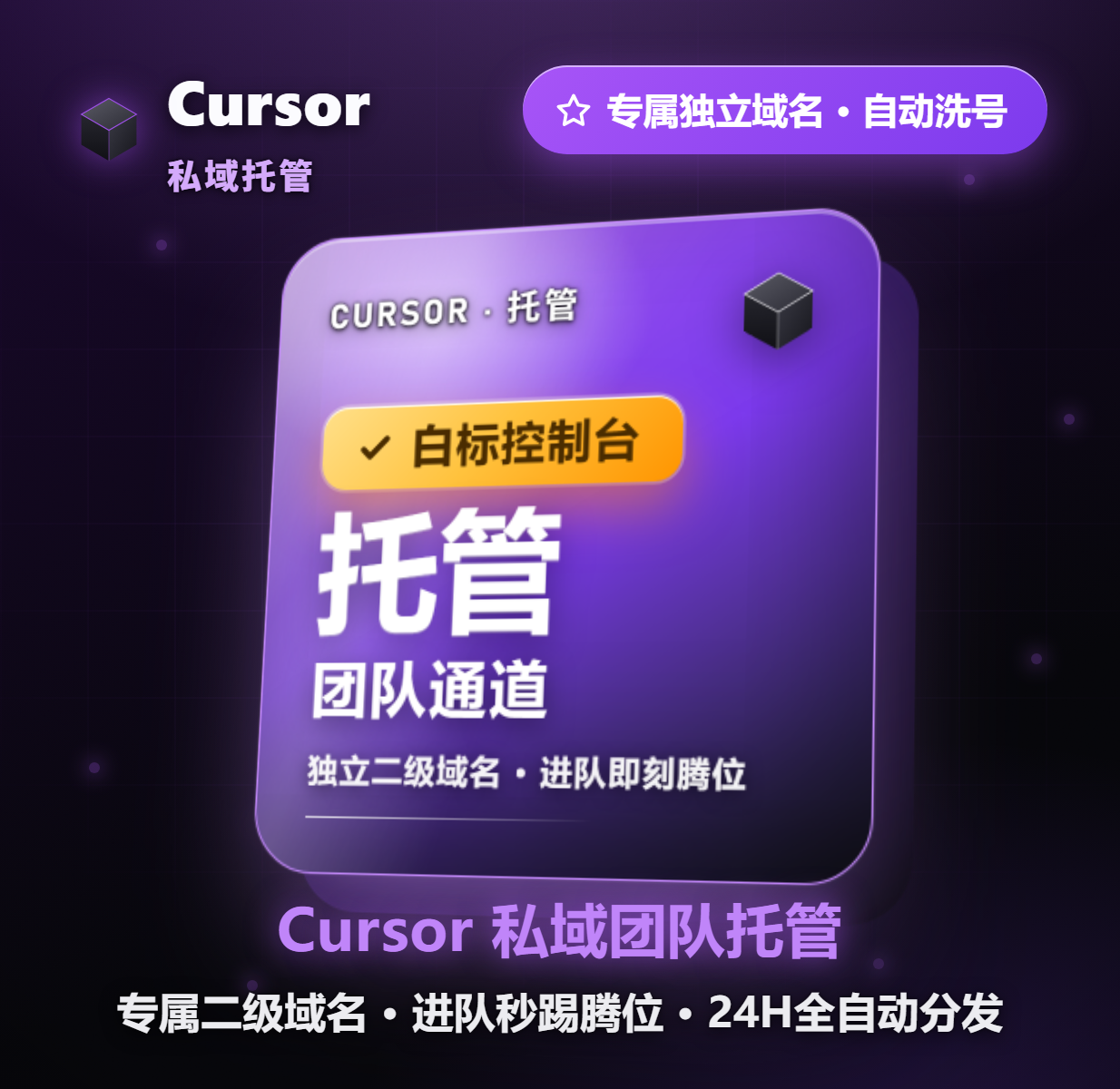 Cursor 自备TEAM运营，10元/20次拉人商品图片