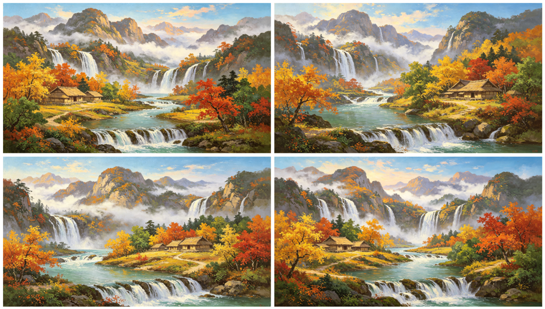 山水油画【四图】