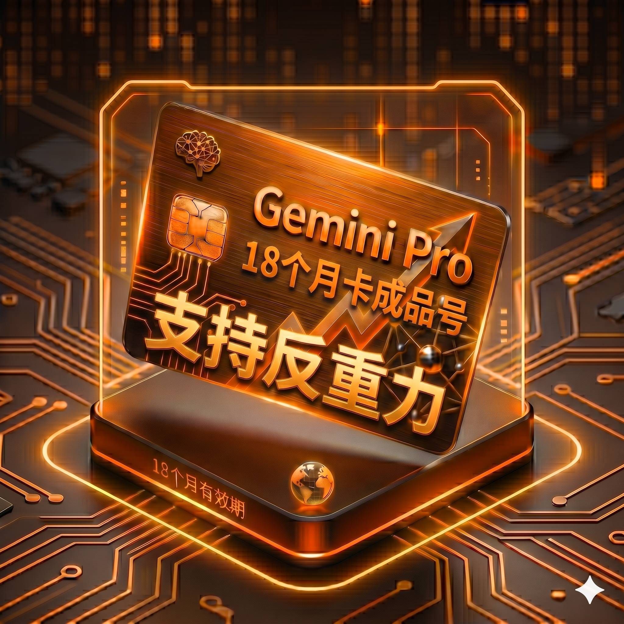 Gemini Pro 稳定特殊渠道18个月老号成品号1（支持反重力，随机地区老帐号2022-2025，质保首登）商品图片