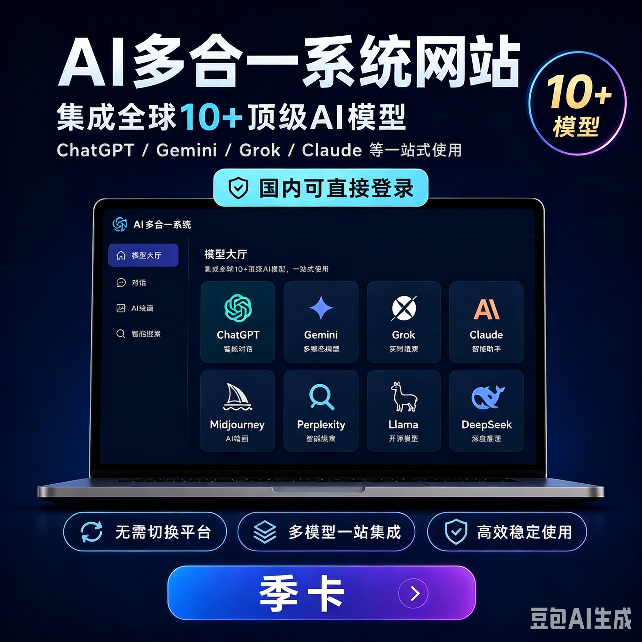 多合一系统季卡（无次数限制）商品图片