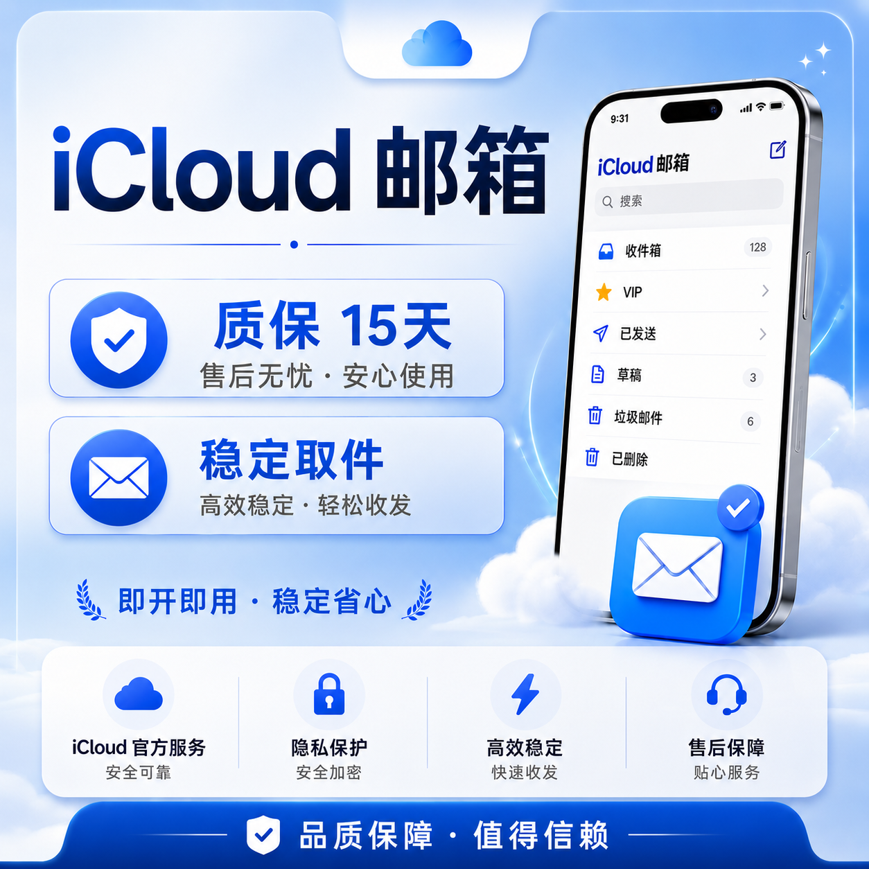 iCloud 隐私邮箱｜G*T专用｜15天质保缩略图