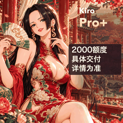 纯手搓Kiro Pro+ 2000额度，客户反馈质量稳定、可靠，服务到位～～～商品图片