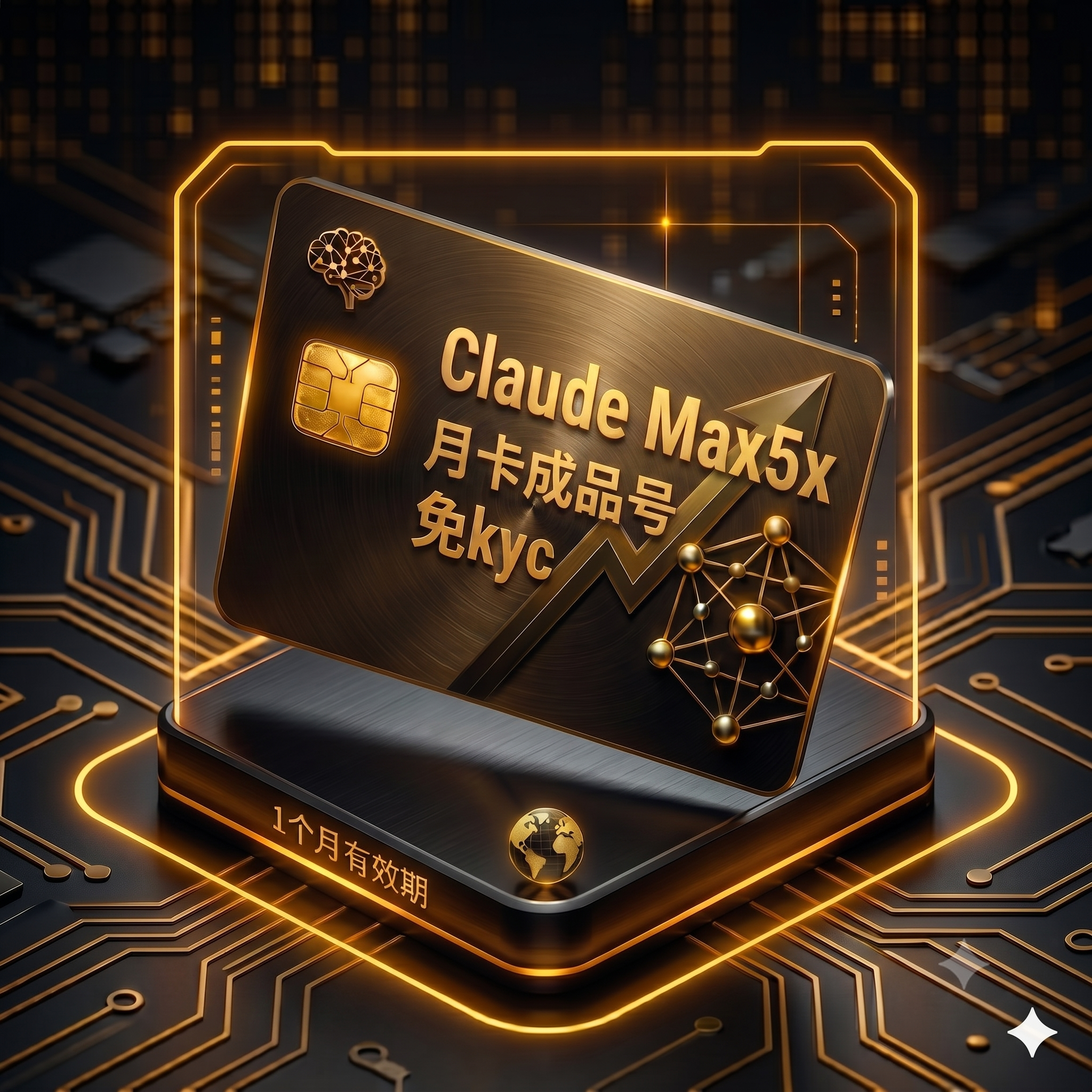 Claude Max5x 成品独享号（质保订阅，免过KYC，不自动发货，支持 支付宝红包口令 可免手续费）商品图片