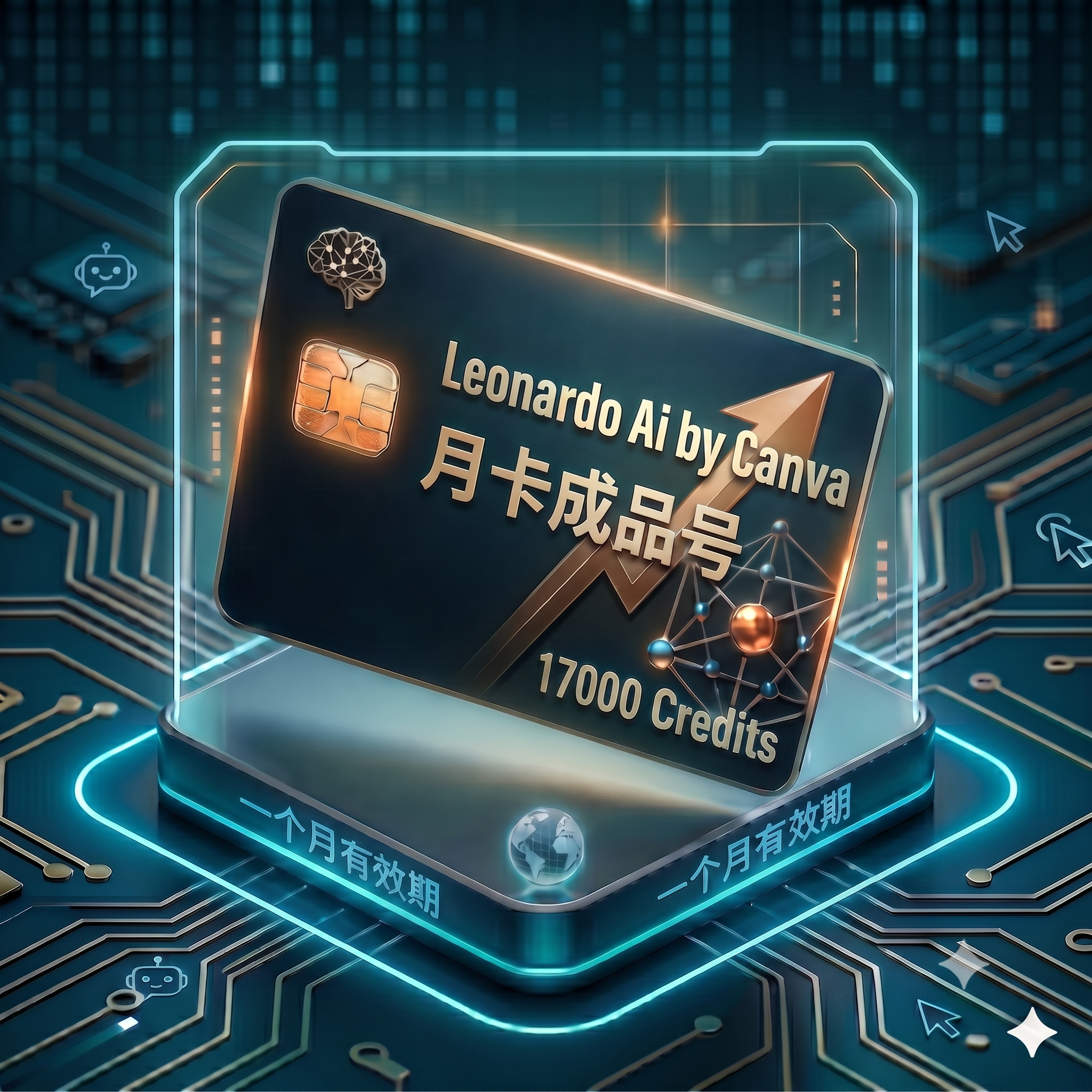 Leonardo Ai 稳定特殊渠道月卡独享成品号（17K积分，视频图像Ai，支持seedance2.0等，质保首登）商品图片