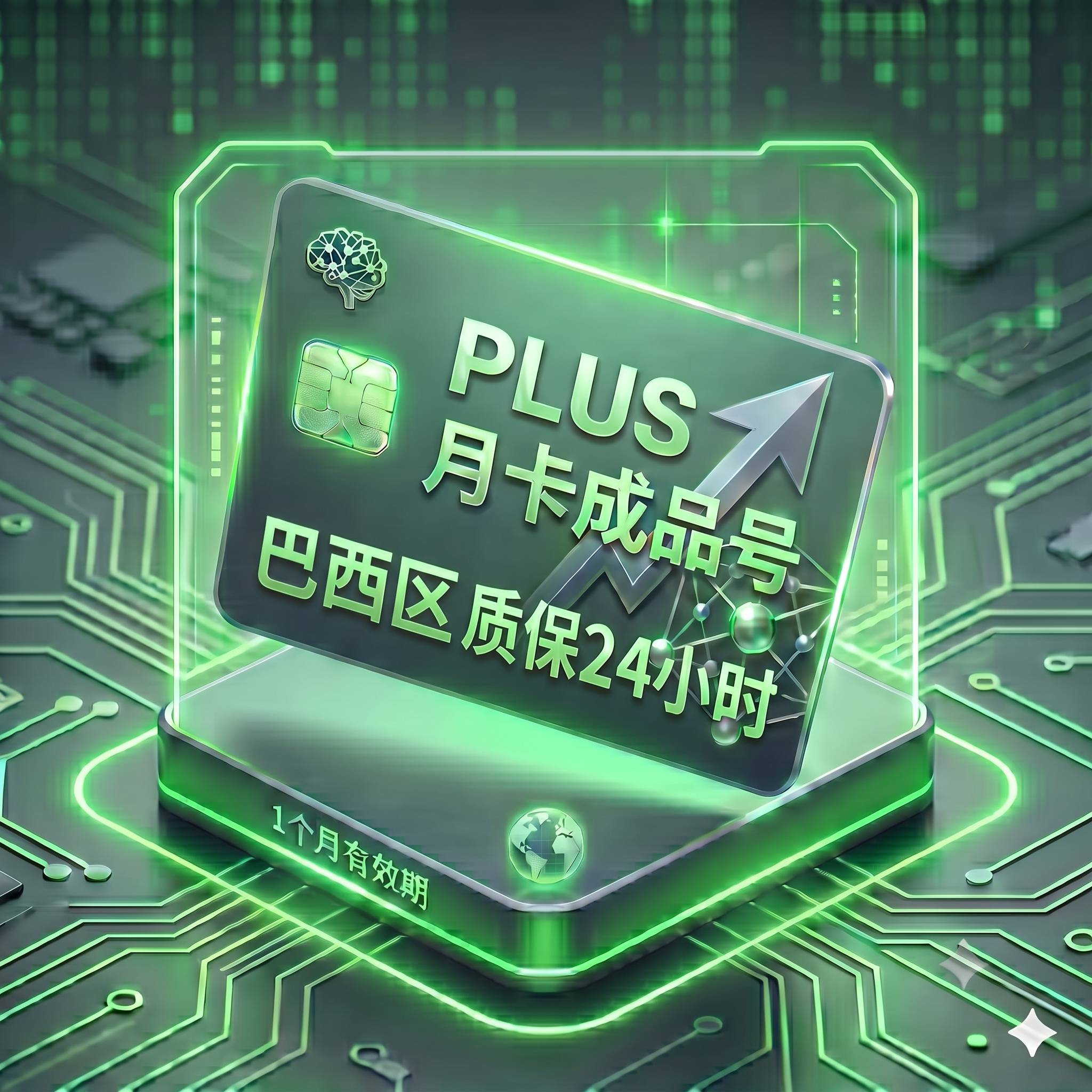 PLUS 特殊渠道独享月卡成品号7（巴西区，支持反代，购买24小时内非禁止网络账号问题可免费更换一次）商品图片