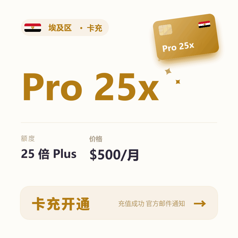 【埃及区Pro25x官方充值】卡充Codex Pro 25x CDK 官网正规充值商品图片