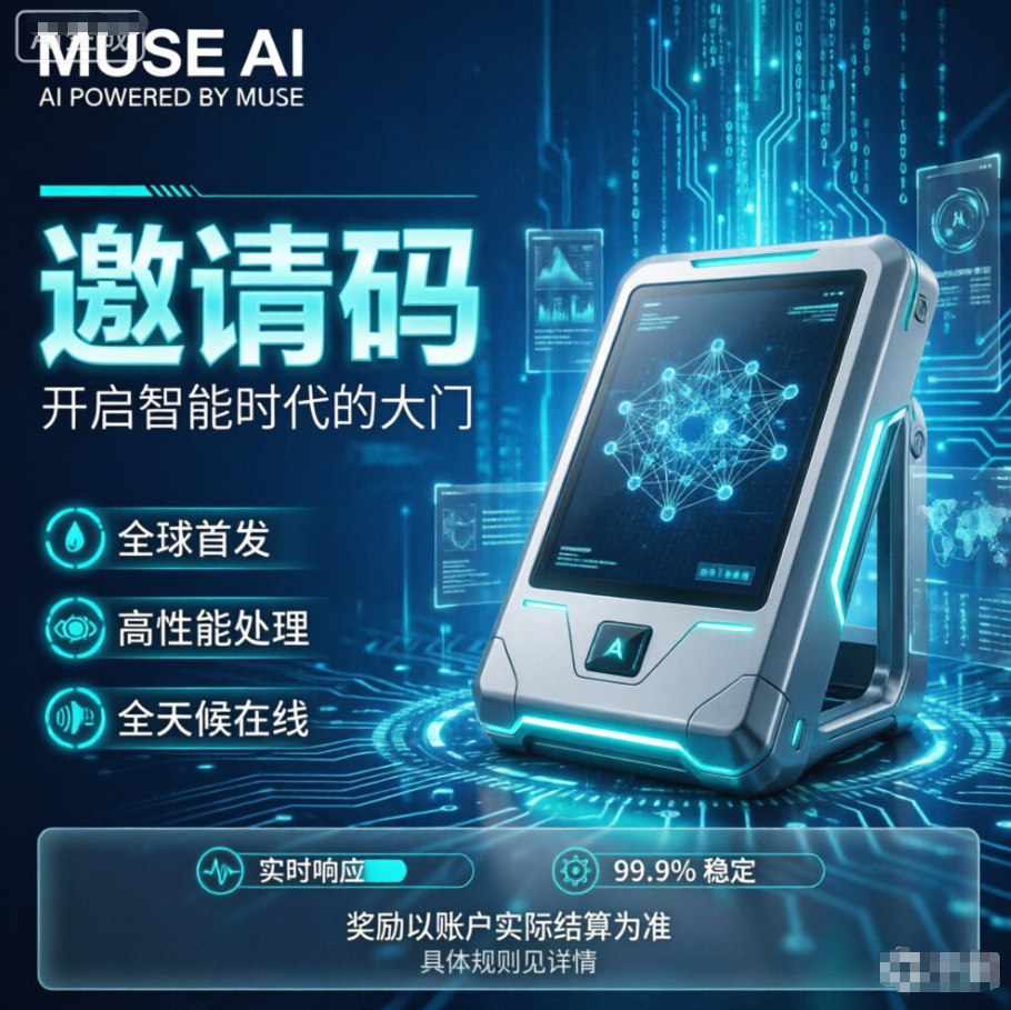 Muse AI邀请码，免费领10亿token缩略图