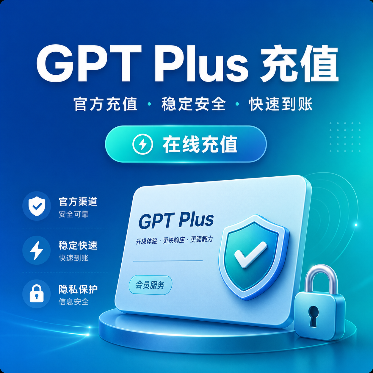 gpt plus官方直冲(加微免手续费现充）商品图片