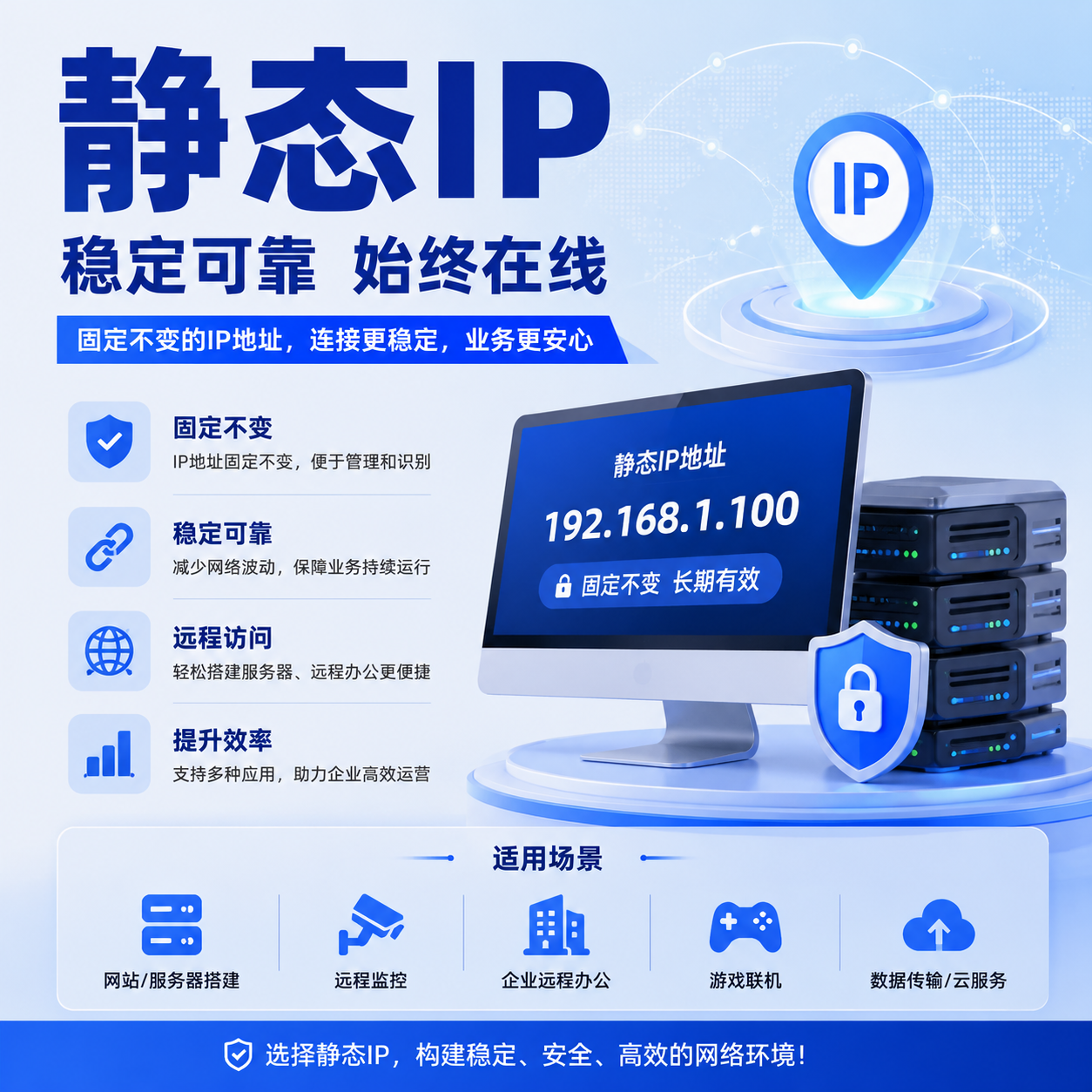 精品各国定制原生独享静态 IP商品图片