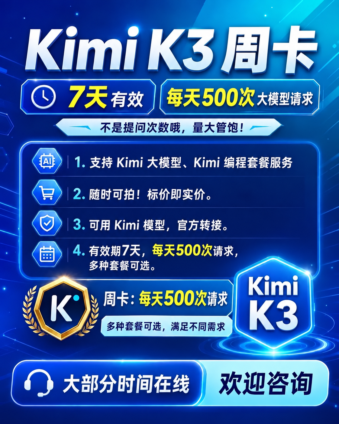 kimi周卡服务商品图片