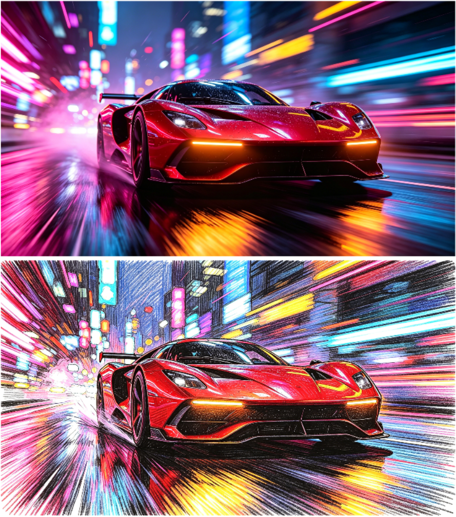 红色跑车【2图】
