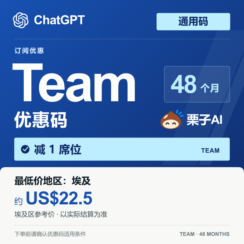 22.5刀 48个月team 优惠码 -埃及 现拍现用 不要囤码 质保30分钟