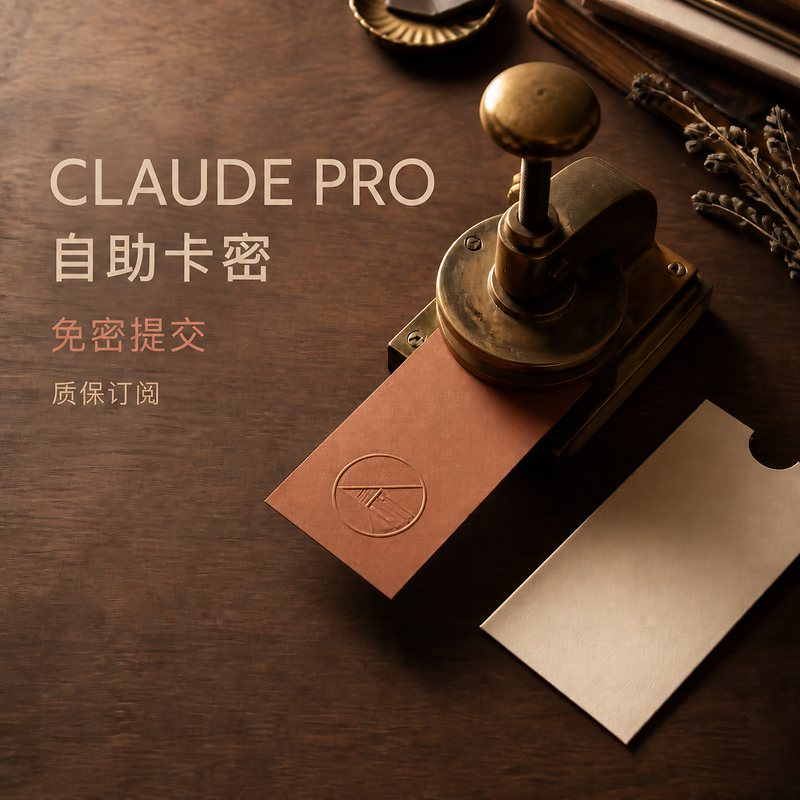 Claude Pro卡密【自助秒充】封号不保【秒封也不保】介意勿拍!!!