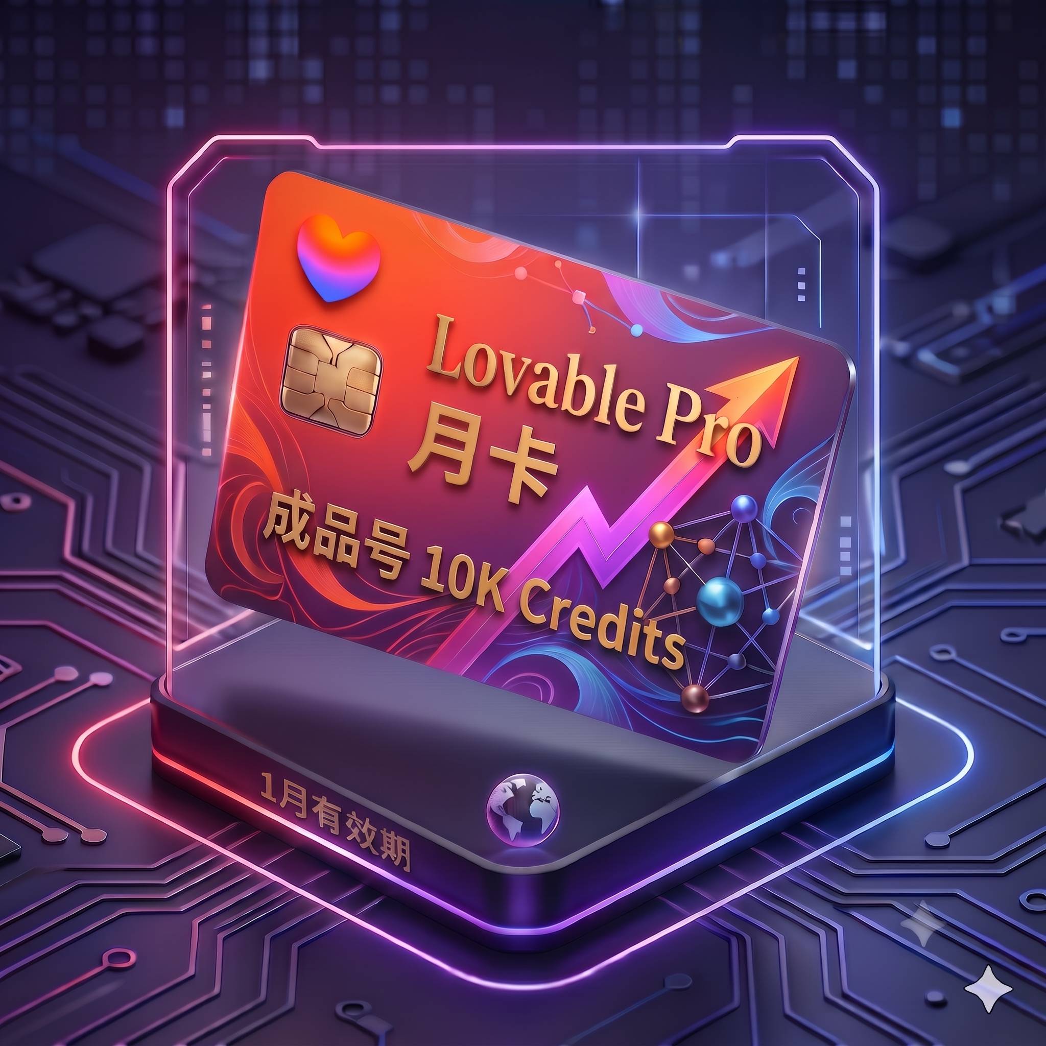 Lovable Pro 稳定特殊渠道月卡独享成品号 1（10K积分，质保5天，人工）商品图片