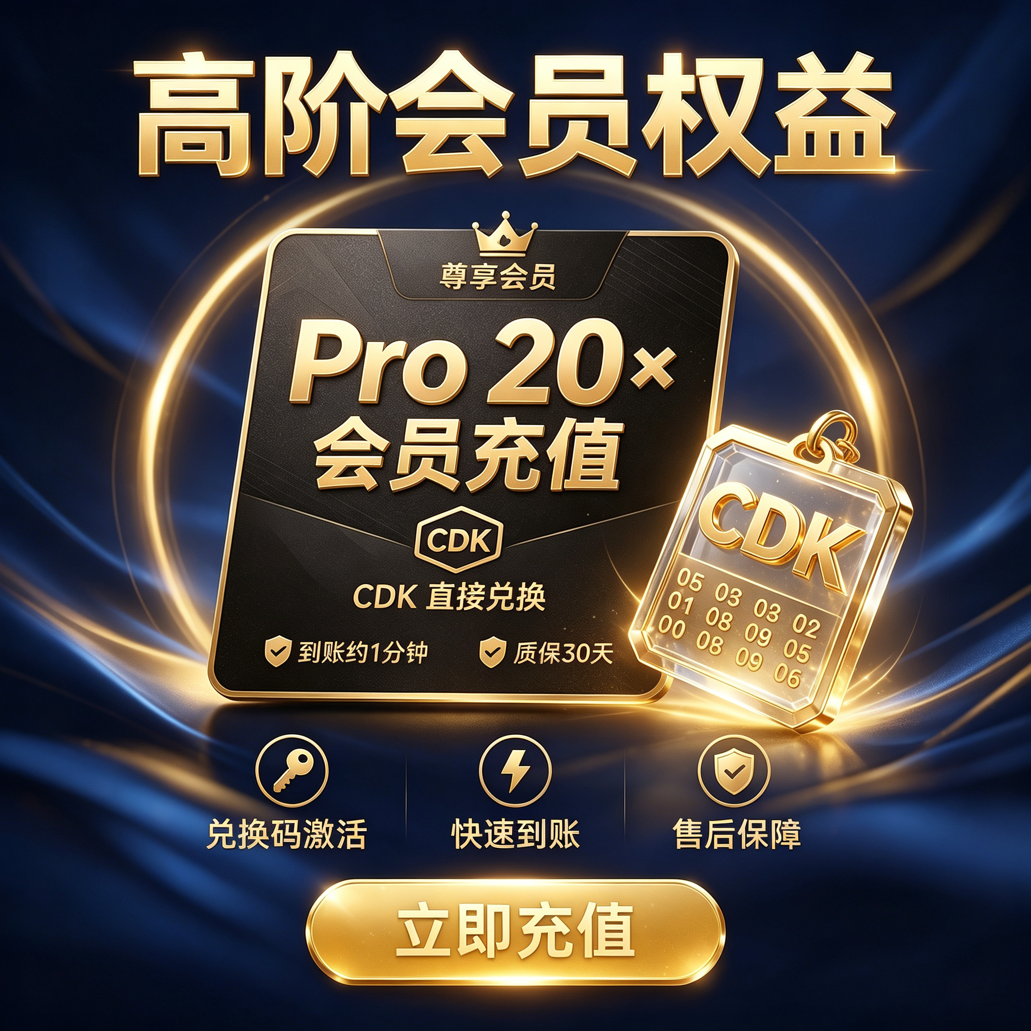 1个月 pro 20× 会员 【官方直冲,质保订阅】