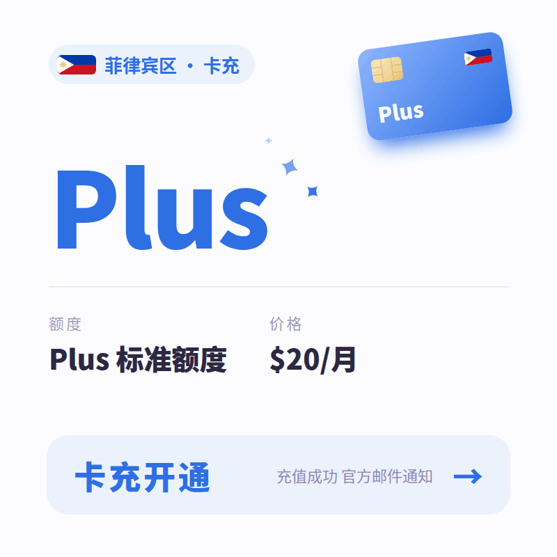 【官方充值】Codex AI Plus [菲区] CDK 质保订阅30天商品图片