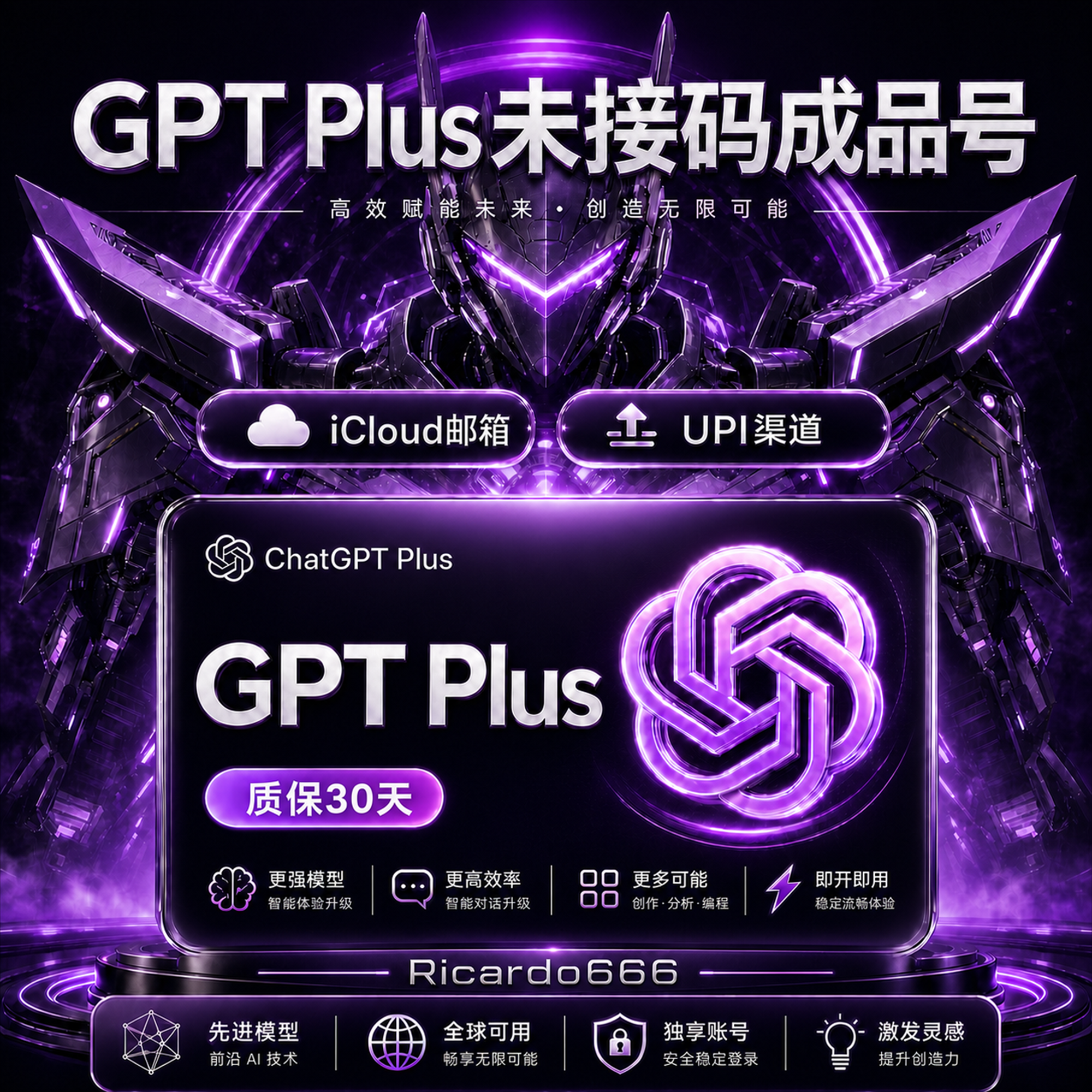 GPT PLUS（未接码，质保30天）商品图片