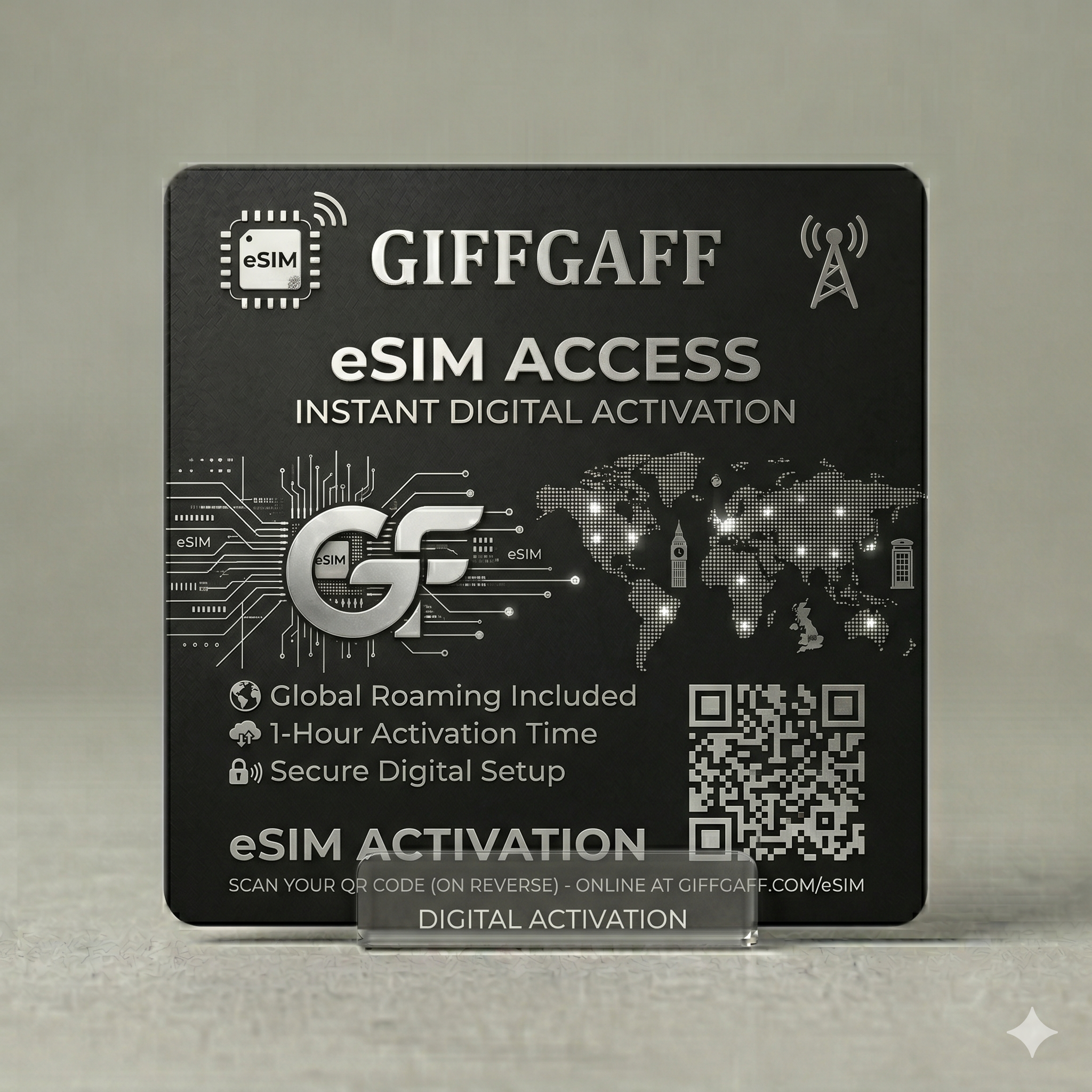 英国原装 GG 电子卡 (eSIM)（高净值账号专用 / 零月租）商品图片