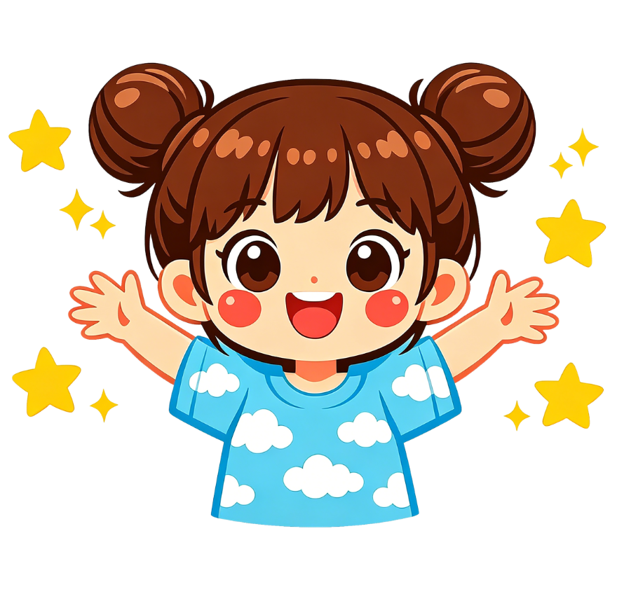 开心的小女孩【位图】