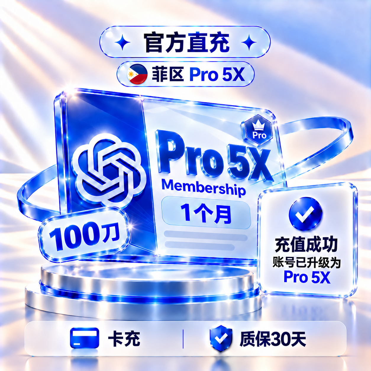 【菲区】卡充Codex 5x Pro CDK卡密 官网正规充值丨一卡一绑丨支持续费商品图片
