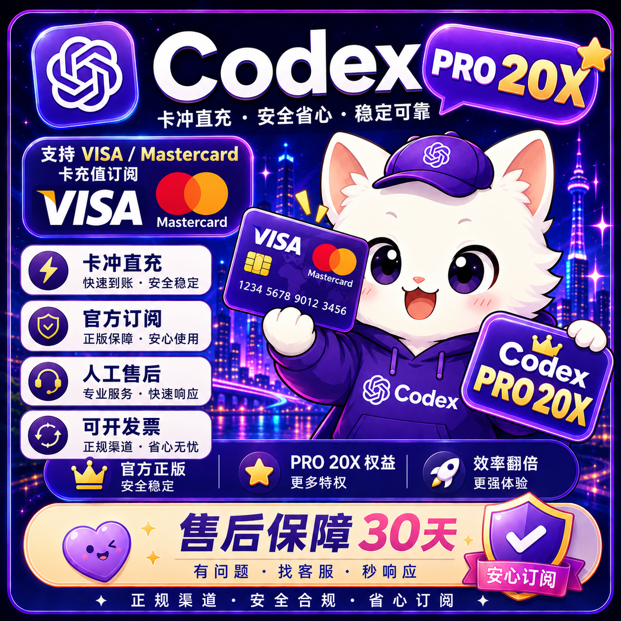 Pro 20X官方订阅(质保30天)