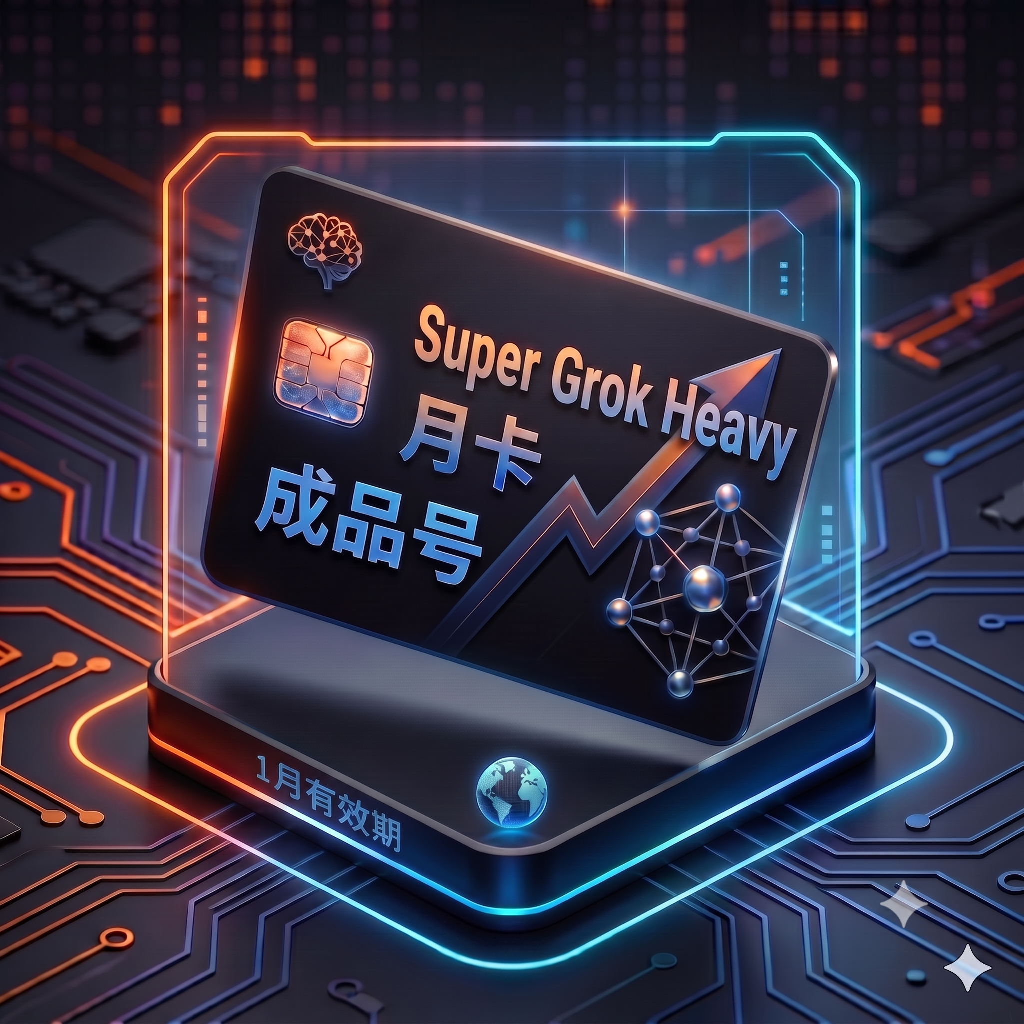 Super Grok Heavy  稳定特殊渠道月卡独享成品号1（质保首登，客服在线时间手动交付）商品图片