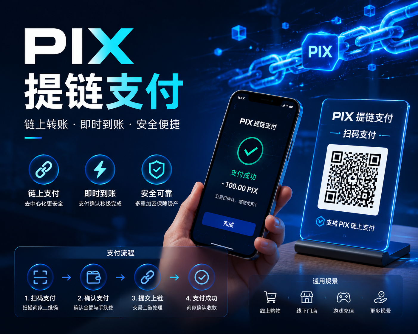 巴西PIX PLUS 代付代扫 1次,包含提链服务(建议买成品号,售后麻烦,即买即用,不能囤)