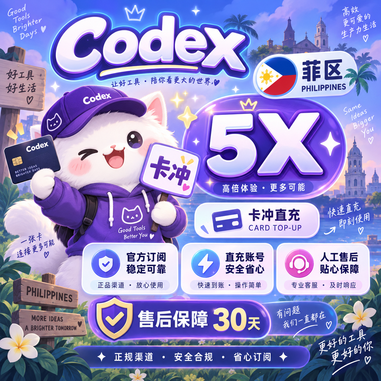 Pro 5X官方订阅(菲区)(质保30天)