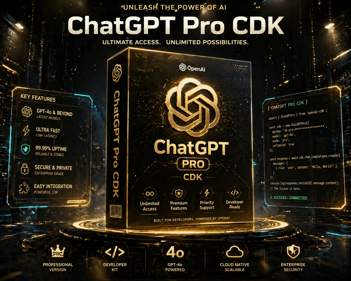 「直充官方质保」ChatGPT PRO 20x 充值 ｜ 200美元商品图片