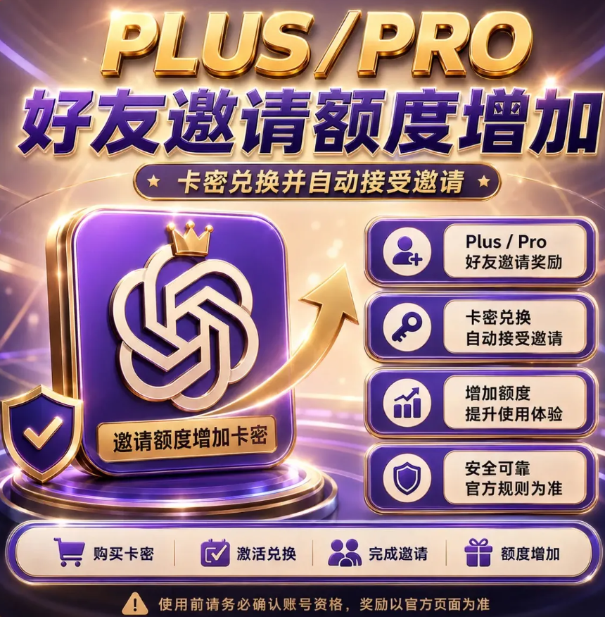 Codex 好友邀请奖励｜额度增加｜卡密自助邀请商品图片