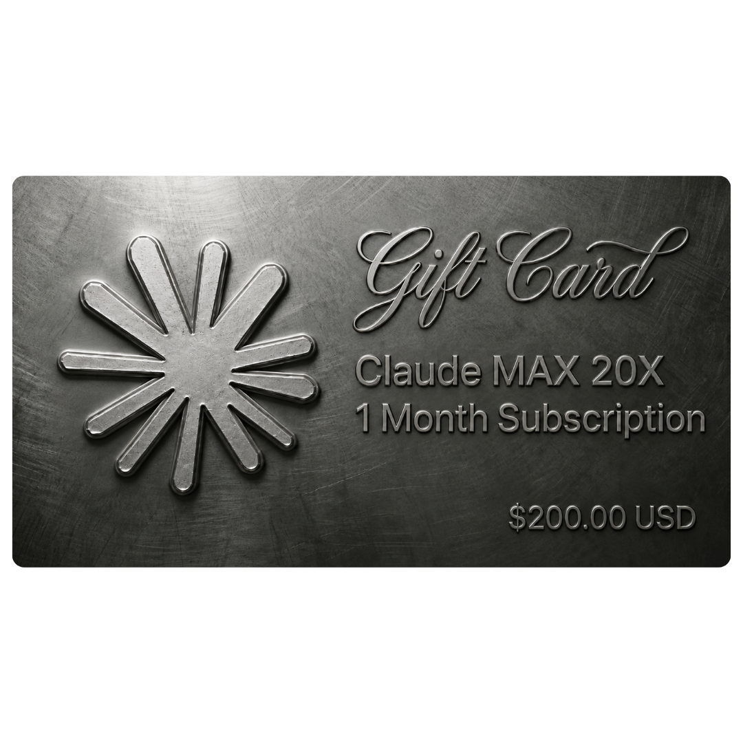 Claude MAX 20X | 200USD | 官方直冲 | 1个月商品图片
