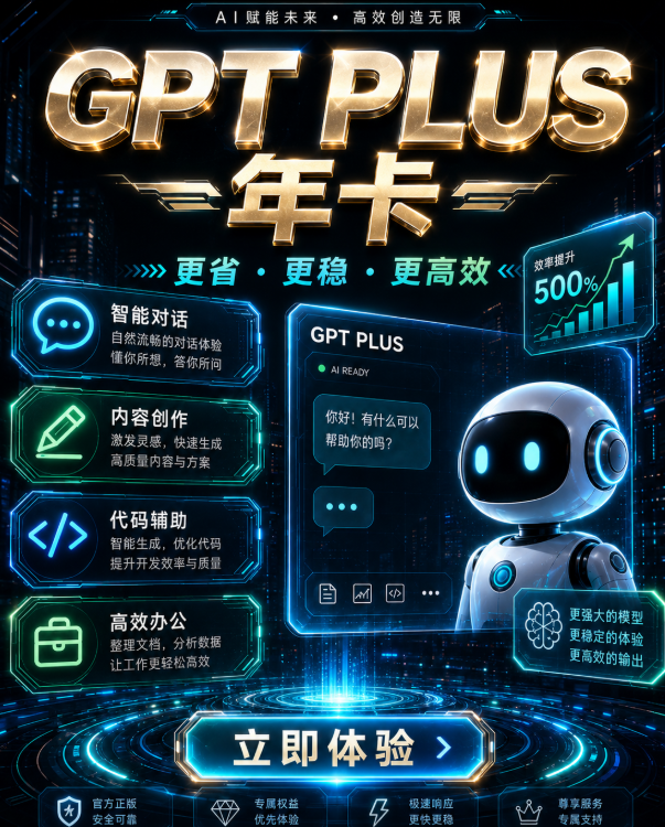 Gpt plus年卡商品图片