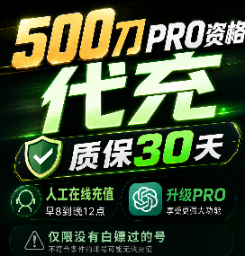 【官方代充】codex Pro 500刀 1-5分钟到账商品图片