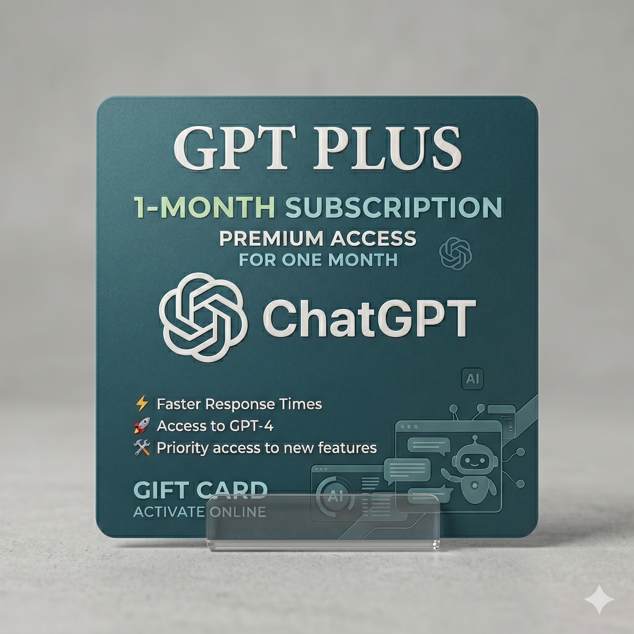 GPT Plus一个月cdk（无任何质保）