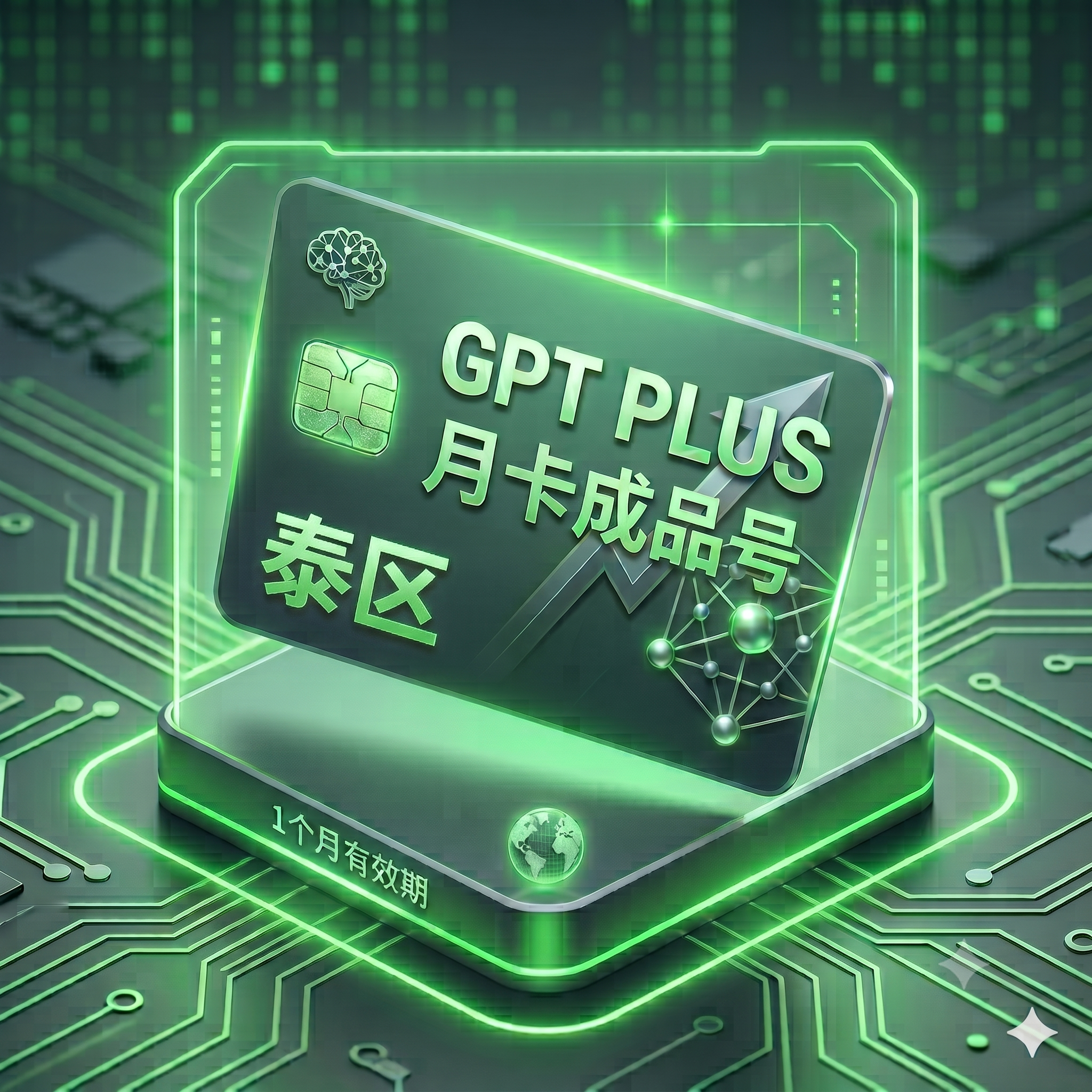G P T PLUS稳定特殊渠道独享月卡成品号5（泰区，支持反代，购买28天内非禁止网络账号问题可免费更换或退剩余）商品图片