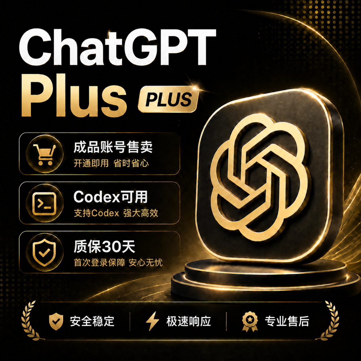 【菲区卡充】GPT Plus 官方充值 质保30天订阅商品图片