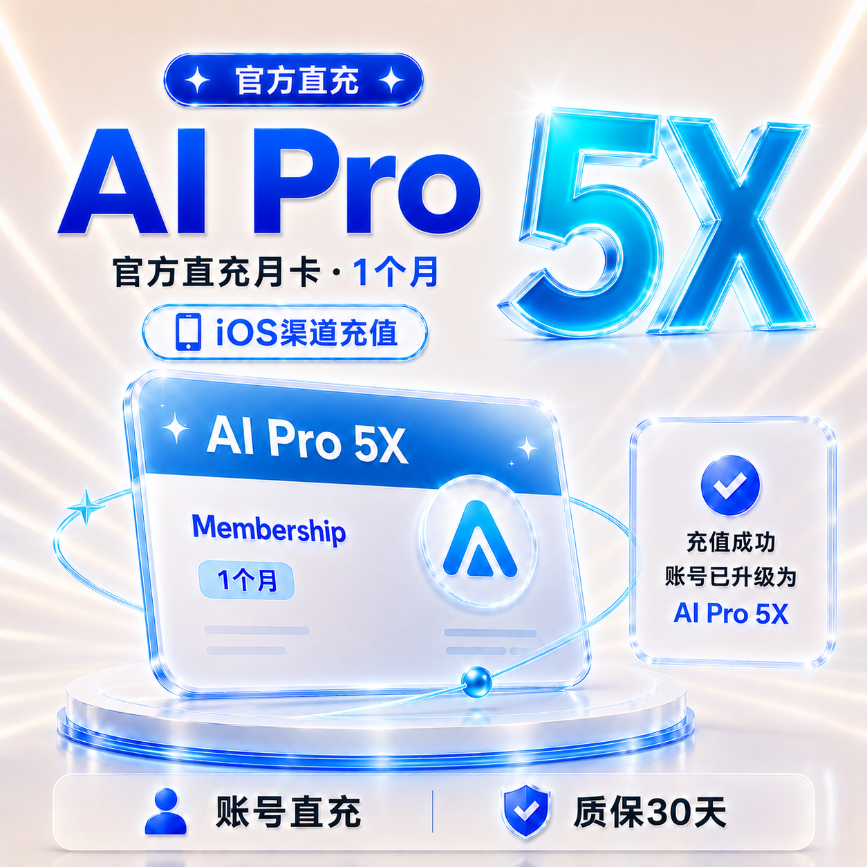 【IOS渠道】Codex 5x 官方正规充值丨 1个月丨支持续费缩略图