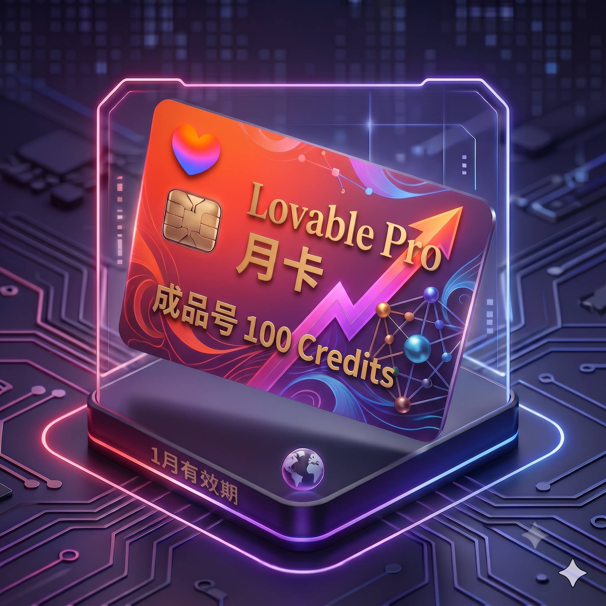Lovable Pro 稳定特殊渠道月卡独享成品号 1（100积分，质保首登）商品图片