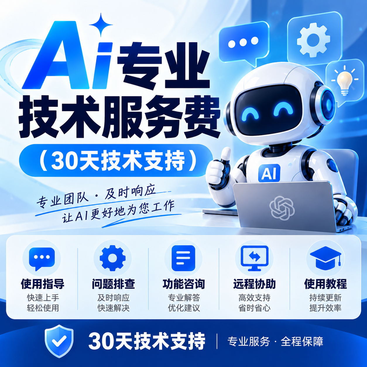 Ai专业技术服务费（30天技术支持）商品图片