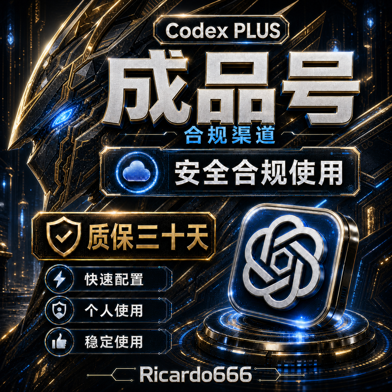 GPT PLUS成品号（质保一月）已接码商品图片