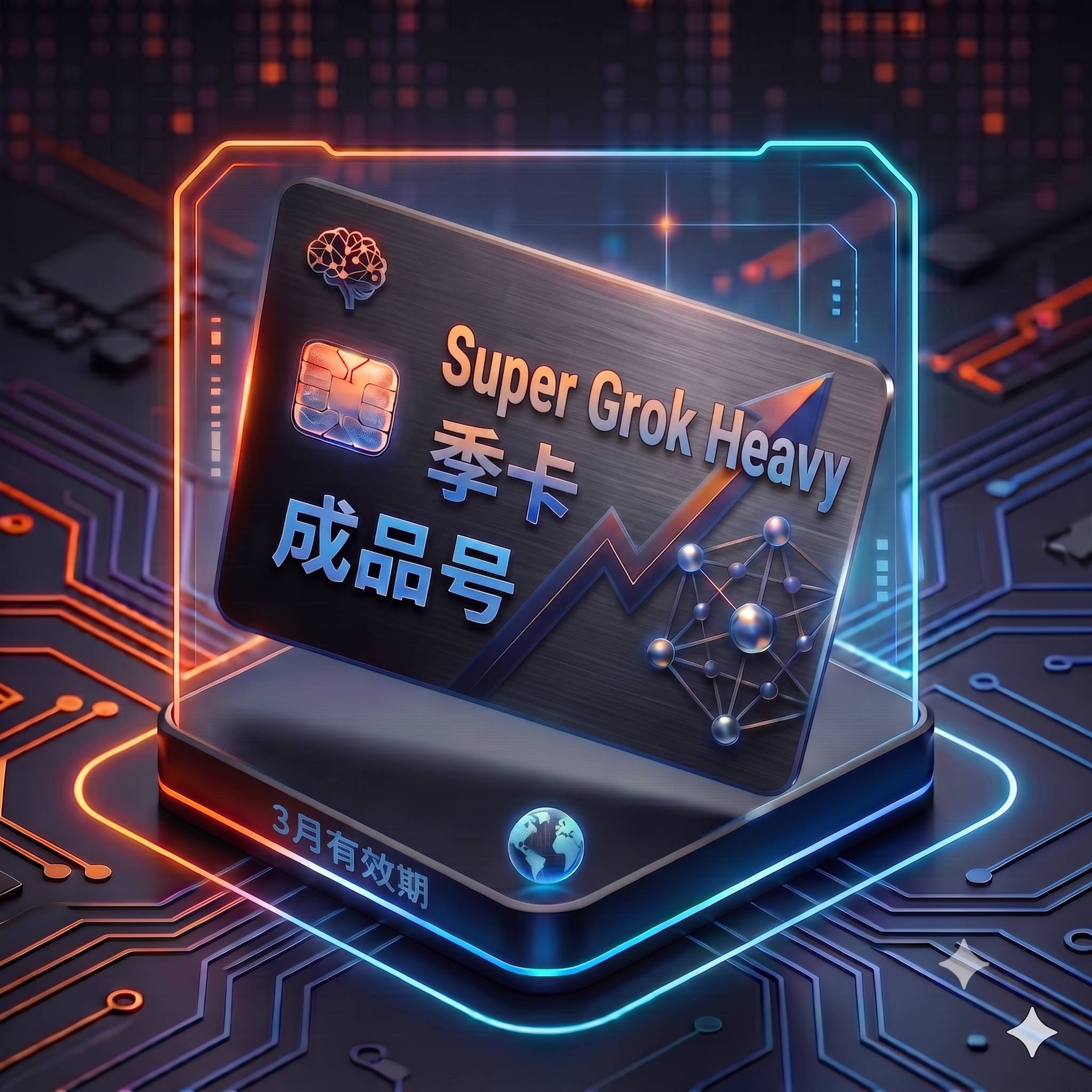 Super G r o k Heavy 特殊渠道季卡成品号1（质保首登，首登成功后账号问题不会有任何售后和补偿，人工）商品图片