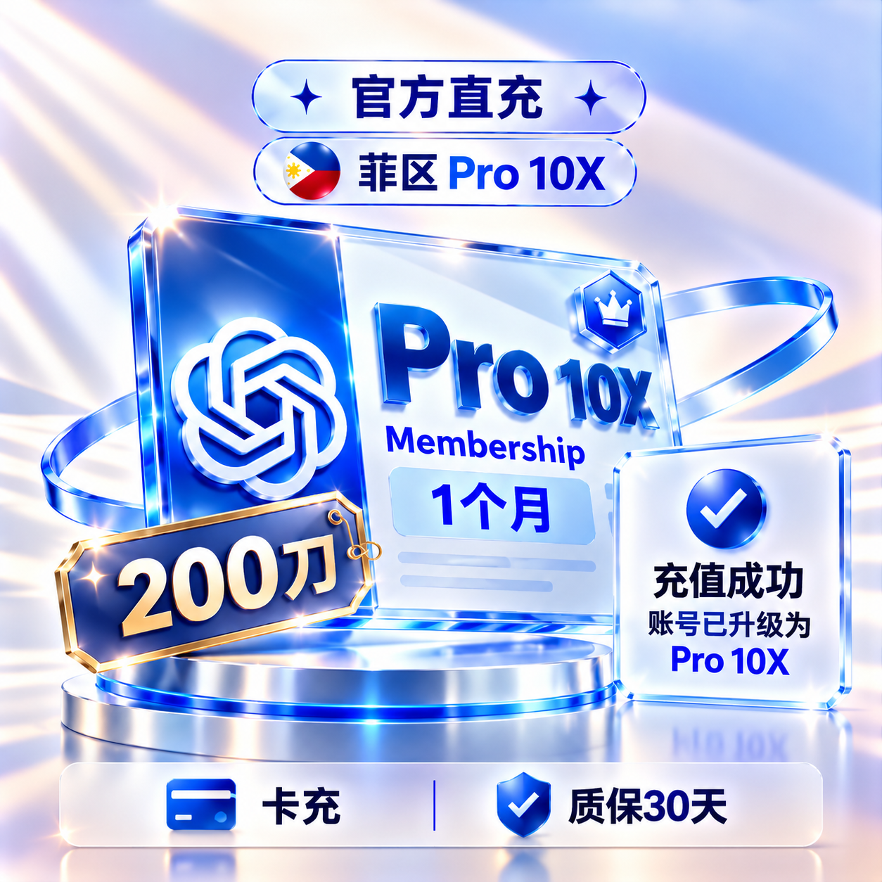 【资格号开通】Codex 菲区 10x CDK卡密 菲区 官方正规充值商品图片