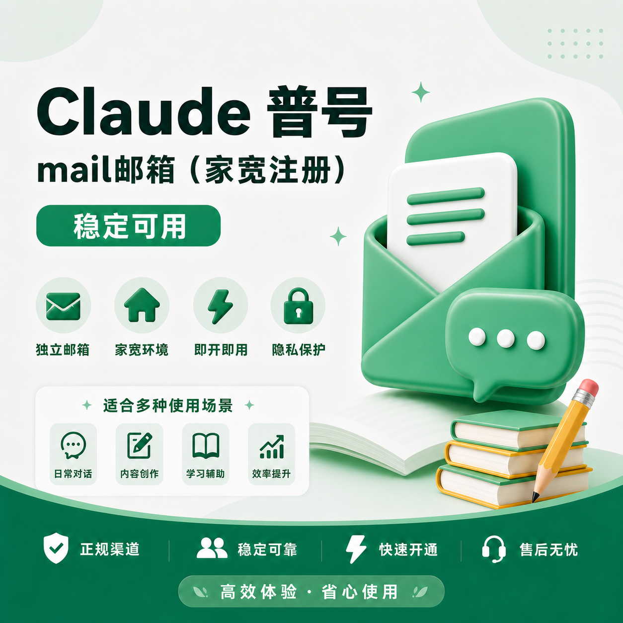 【家宽注册Claude code 普号】【质保首登】 mail邮箱，带sk，带快速接码商品图片
