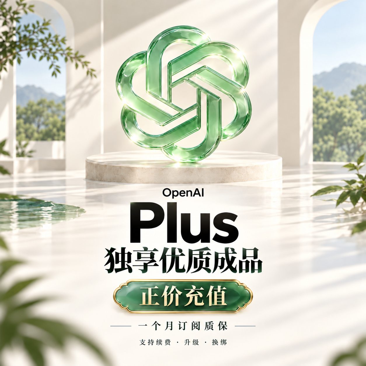 【正价成品 质保订阅】OpenAI Plus独享优质成品【支持续费，升级，换绑】【看说明】商品图片