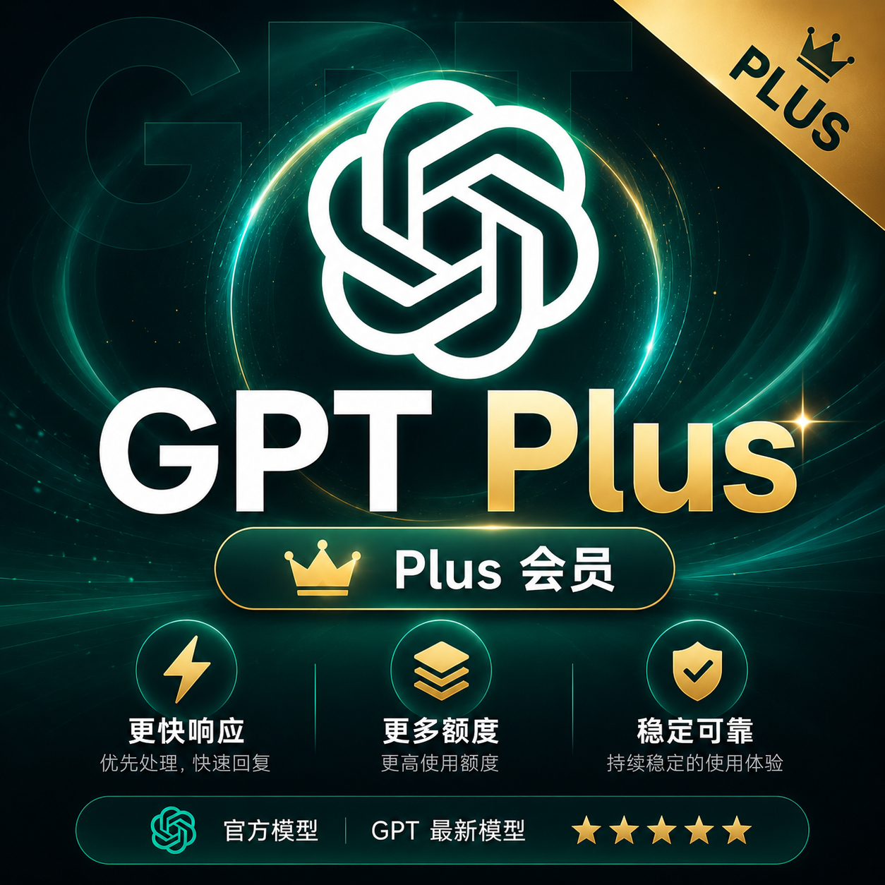 【正规秒冲】GPT Plus 官方充值商品图片