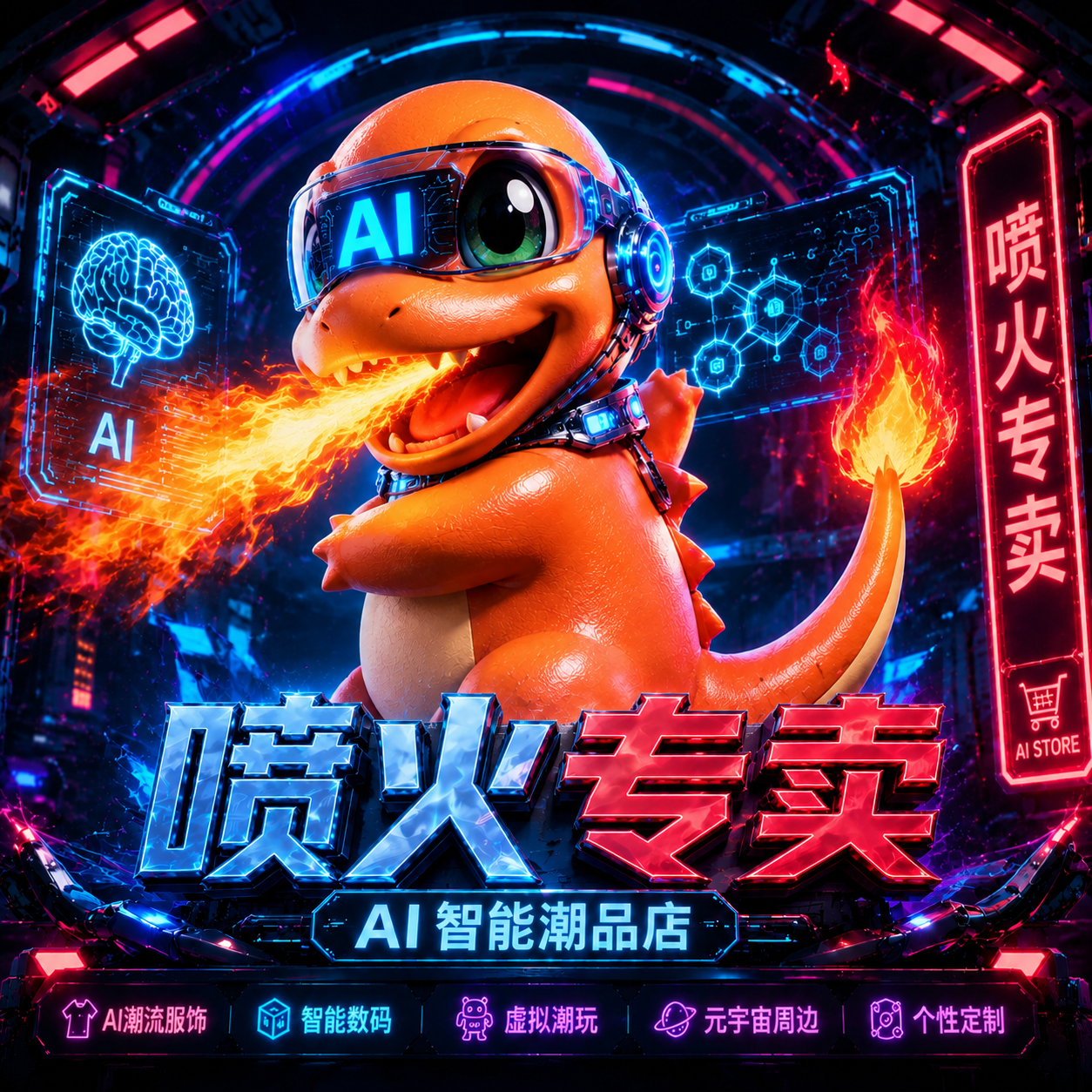 喷火