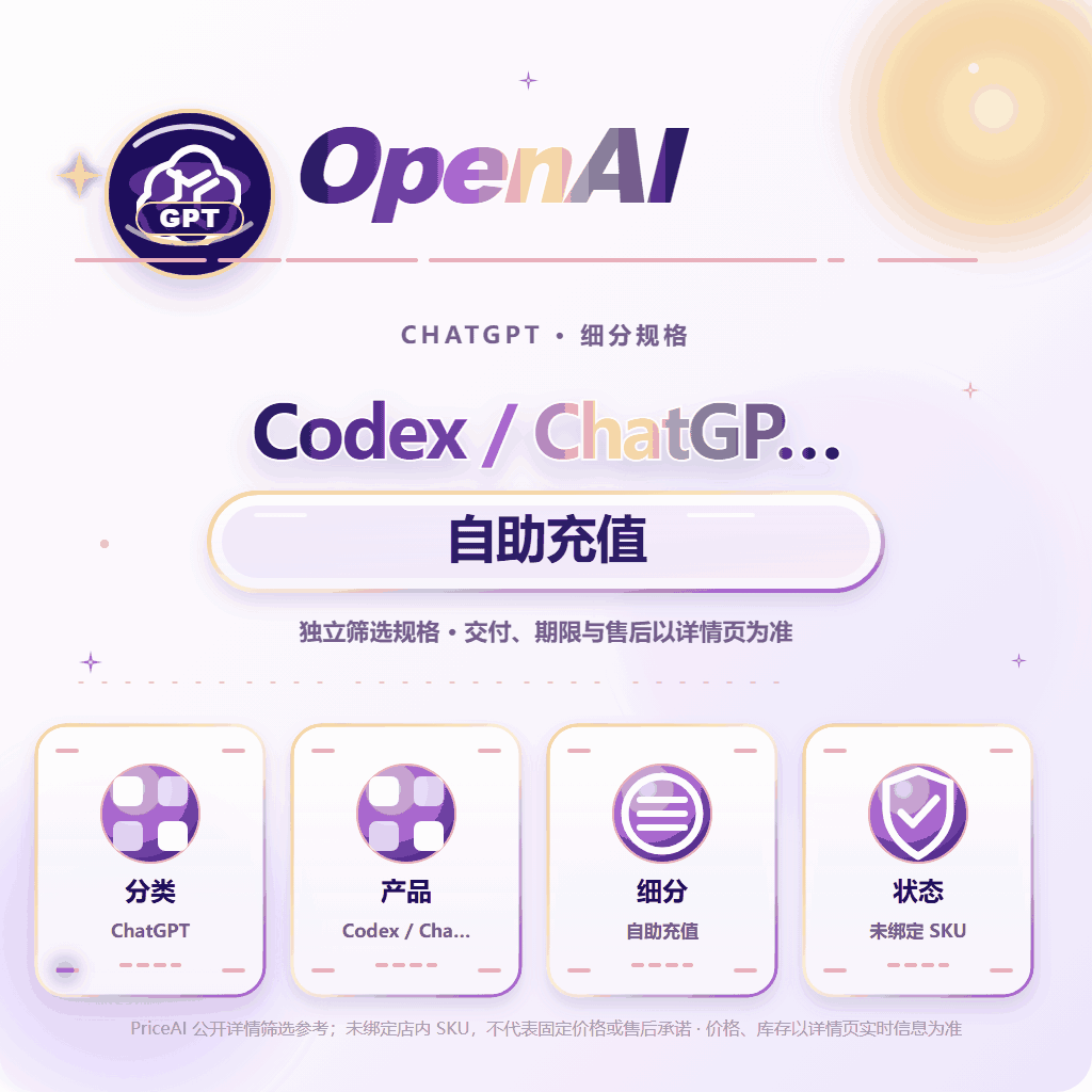 【官方充值】Codex 250额度  （非api）