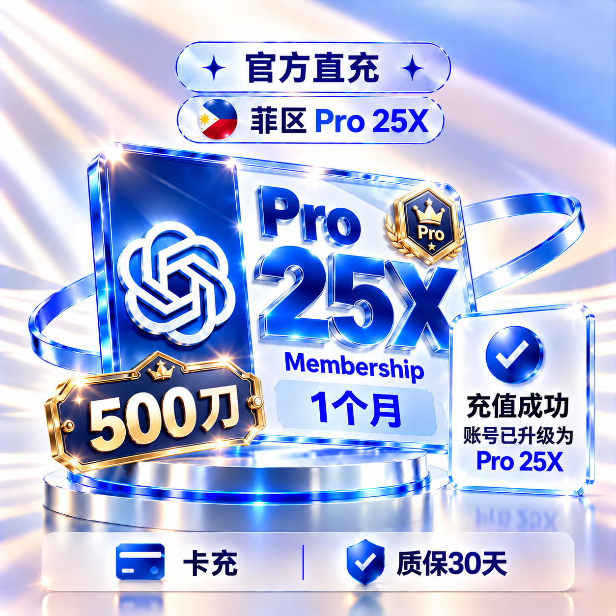 【菲区】卡充Codex Pro 25x CDK 官网正规充值商品图片
